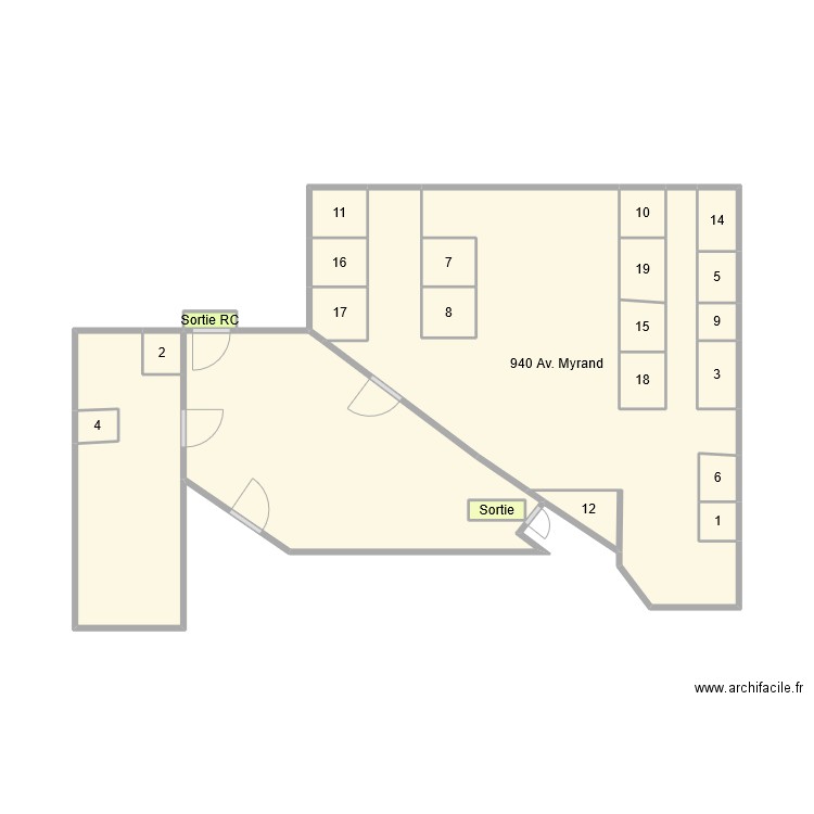 940 Myrand. Plan de 0 pièce et 0 m2