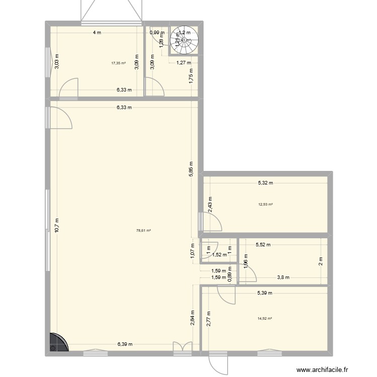 MAISON PUPUCE. Plan de 0 pièce et 0 m2
