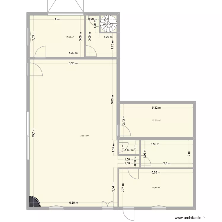 MAISON PUPUCE. Plan de 