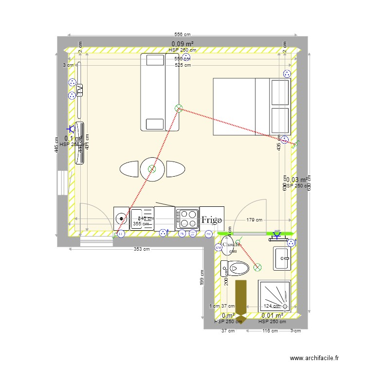 SCI FUMEY - Appart 3 comble- Blois sans électricité. Plan de 7 pièces et 26 m2