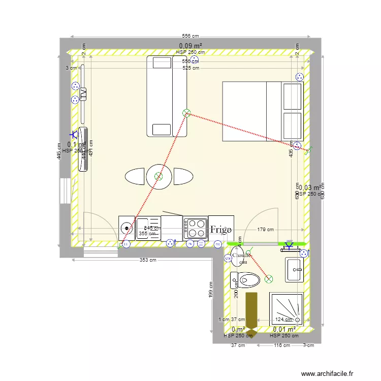 SCI FUMEY - Appart 3 comble- Blois sans &eacute;lectricit&eacute;. Plan de 