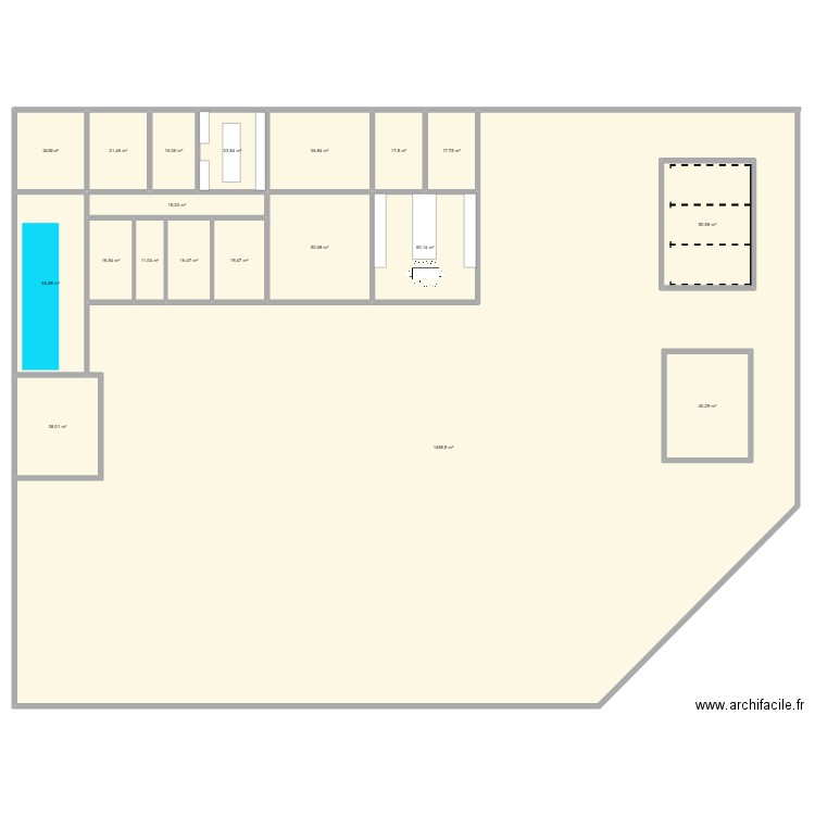cxbsfgndhj55225. Plan de 19 pièces et 2090 m2
