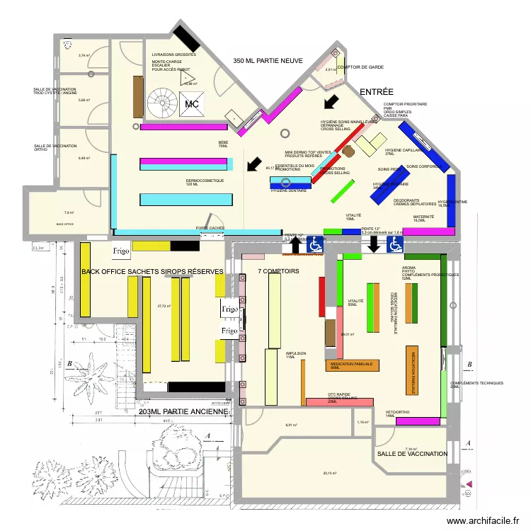 Plan pharmacie Enti&egrave;re 17. Plan de 