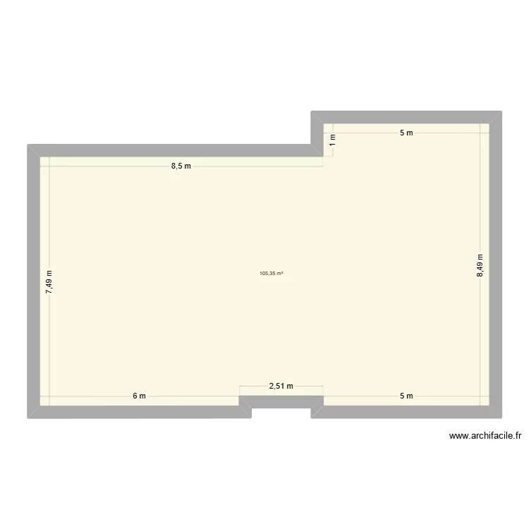 Plan valailles 07 08 2026. Plan de 1  et 105 m²
