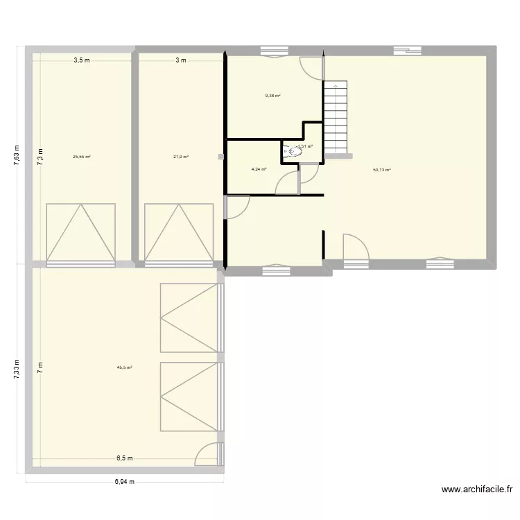 mai ext. Plan de 7 et 158 m² mai ext. Plan de 7 et 158 m²