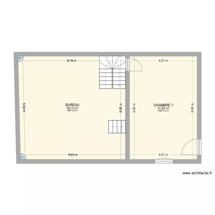 R+1 MAISON 2026. Plan de 2 et 72 m² R+1 MAISON 2026. Plan de 2 et 72 m²