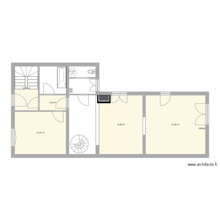 Pavillon clamart. Plan de 9 pièces et 109 m2
