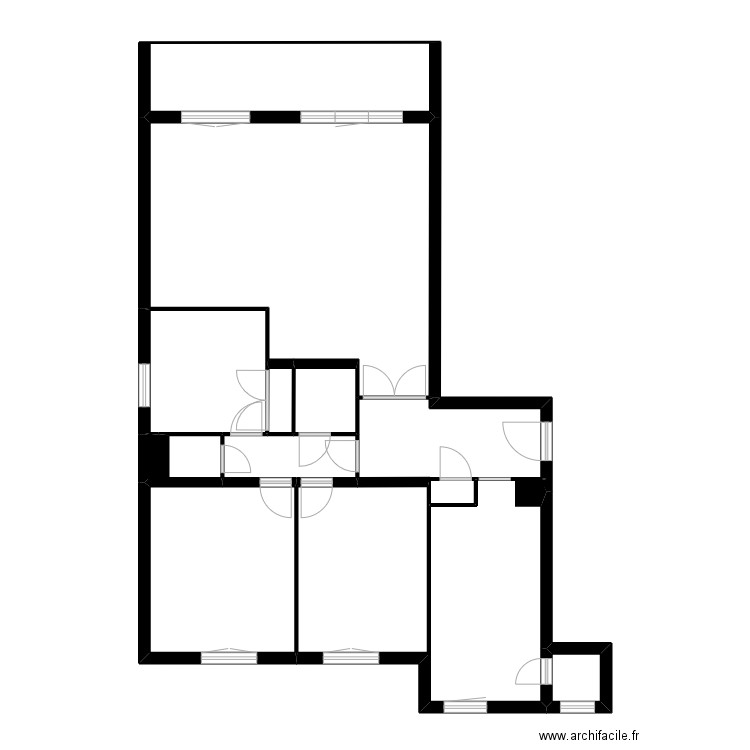 bonaza. Plan de 11 pièces et 108 m2