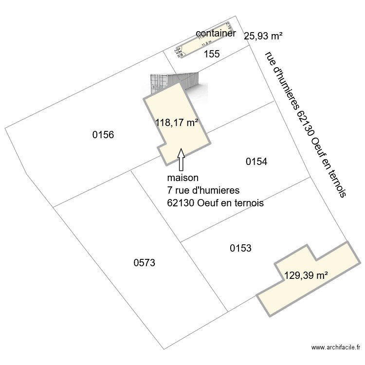 vervelle vivien. Plan de 3 pièces et 273 m2