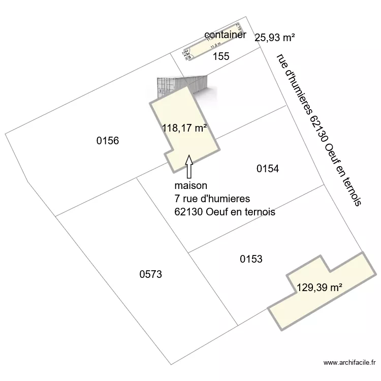 vervelle vivien. Plan de 3 pièces et 273 m²