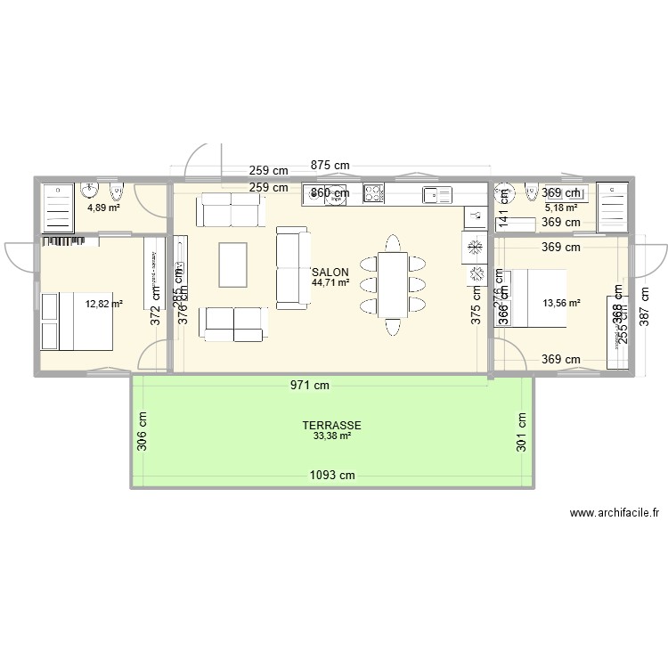 plan gwada 2026 elec. Plan de 6 pièces et 115 m2