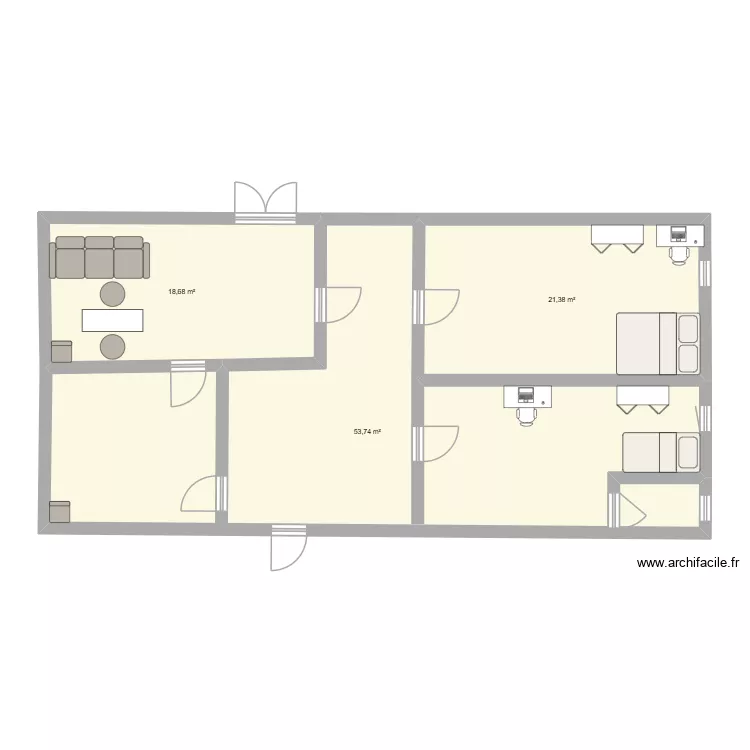 mamadou. Plan de 3 Pièces et 94 m² mamadou. Plan de 3 Pièces et 94 m²