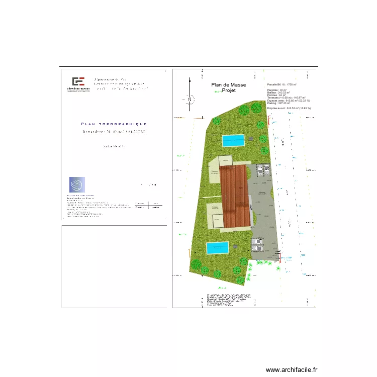 Port d'alon plan de masse projet. Plan de Port d'alon plan de masse projet. Plan de