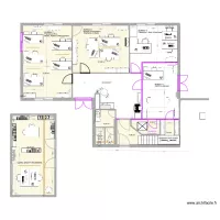 PROJET  8- BUREAUX/WC/DEGAGEMENTS RDC