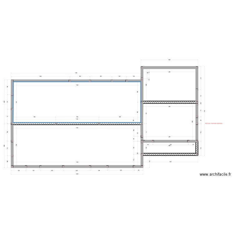 NERI  FONDATIONS VS . Plan de 5 pièces et 121 m2