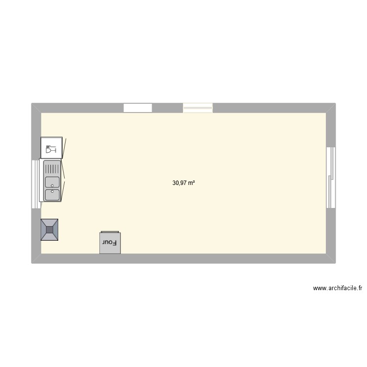 MichelEssais. Plan de 1 pièce et 31 m2