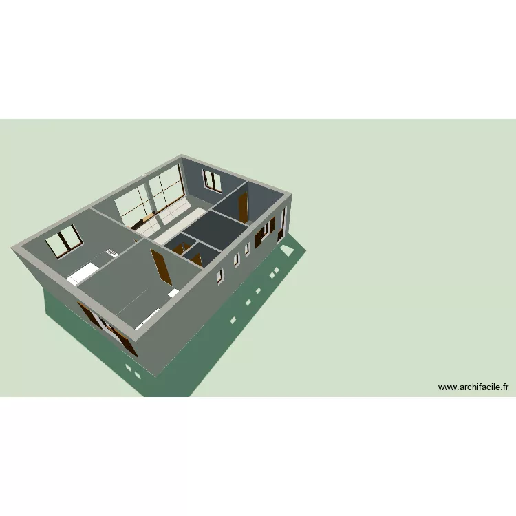 Trévignin Test 3. Plan de 7 et 59 m² Trévignin Test 3. Plan de 7 et 59 m²