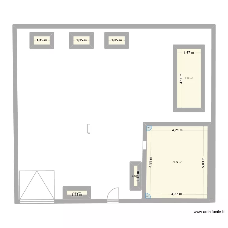 Projet Ans. Plan de 7 et 31 m² Projet Ans. Plan de 7 et 31 m²