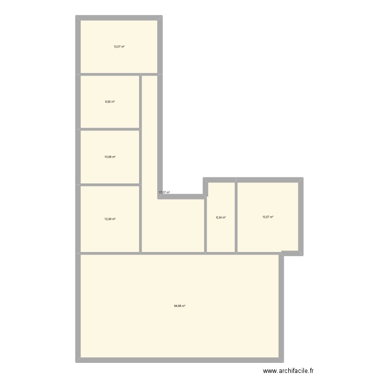 cambrin 3. Plan de 8 pièces et 147 m2
