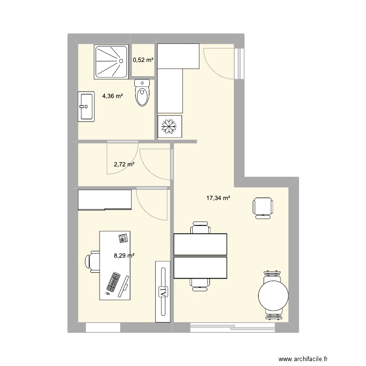 maurelle. Plan de 0 pièce et 0 m2