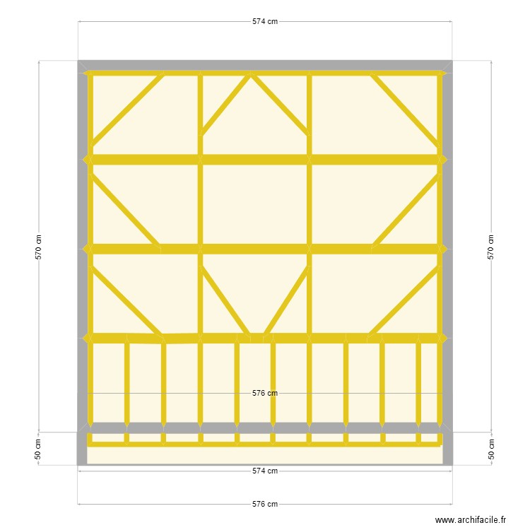 dziadula  plans toiture. Plan de 48 pièces et 27 m2