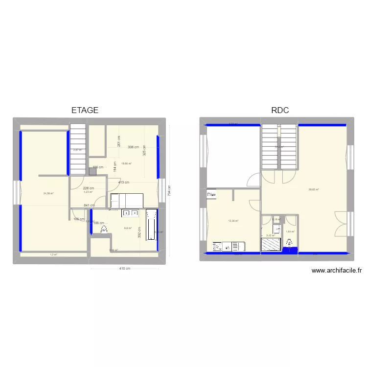 plan V2 GRIVET. Plan de 
