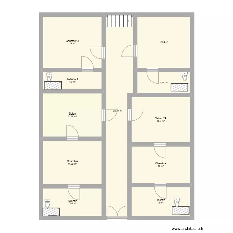 Plan_RT_kati_kobalacoro_cible1. Plan de 11 Pièces et 121 m²