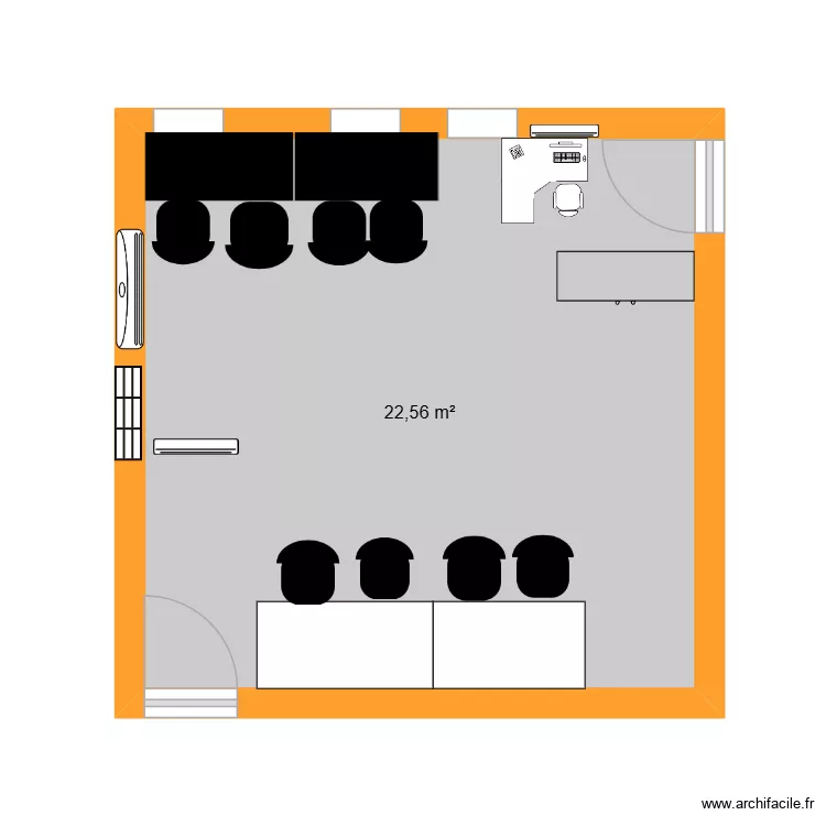 rotonde. Plan de 1 et 23 m² rotonde. Plan de 1 et 23 m²
