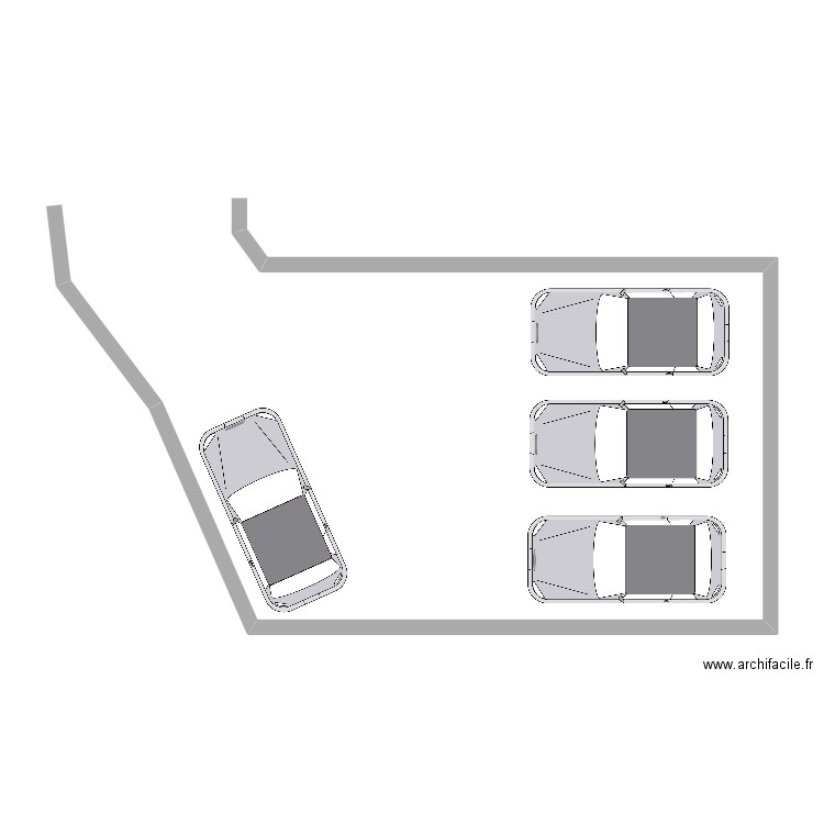 parking. Plan de 0 pièce et 0 m2