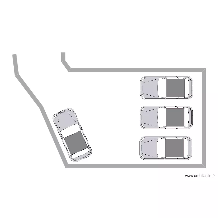parking. Plan de 