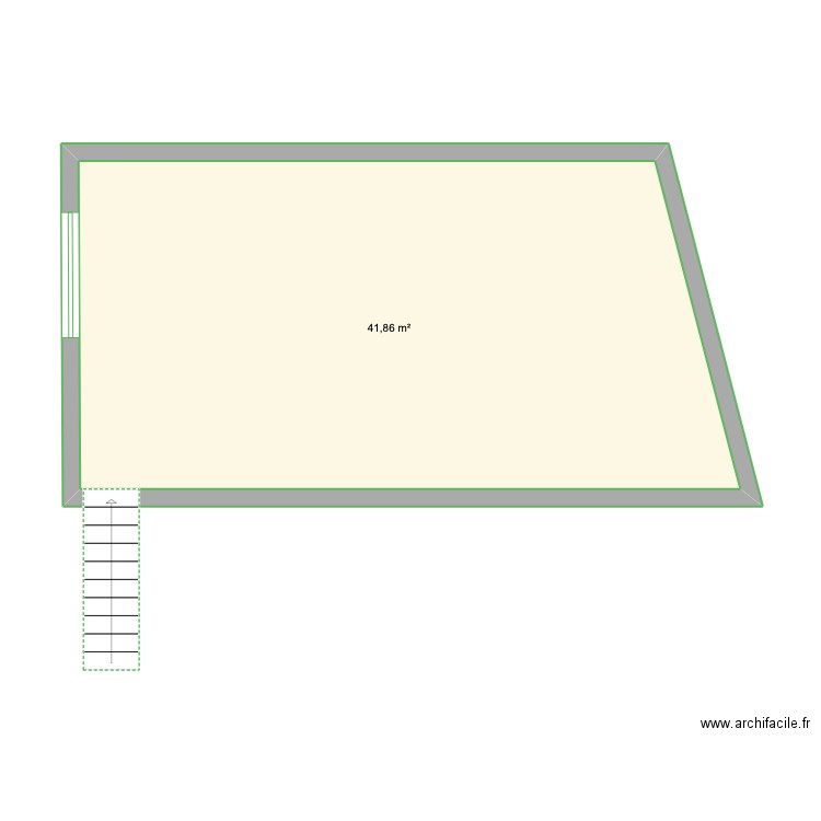 FILTROPTA. Plan de 1 pièce et 42 m2