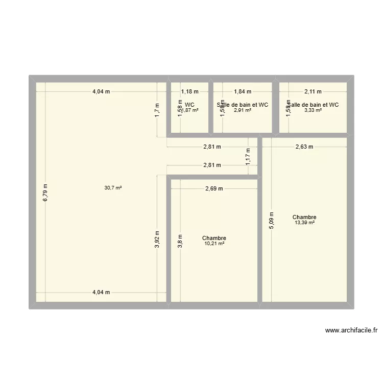 projet location. Plan de 6 et 62 m² projet location. Plan de 6 et 62 m²