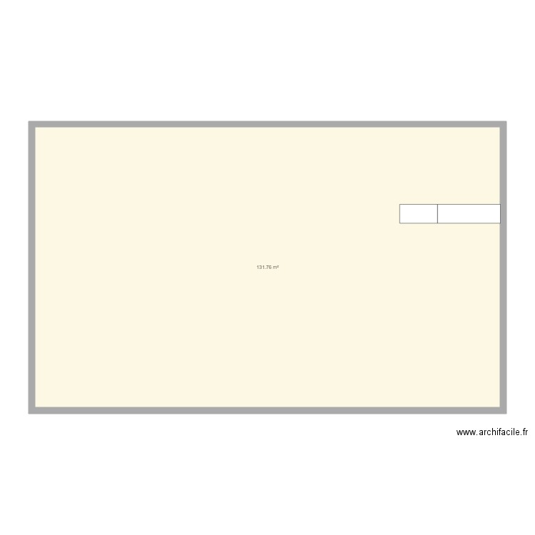 CAC v2. Plan de 1 pièce et 132 m2