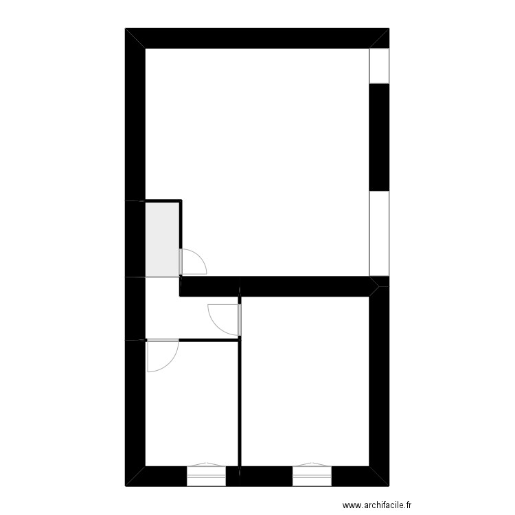 Champ. Plan de 9 pièces et 118 m2