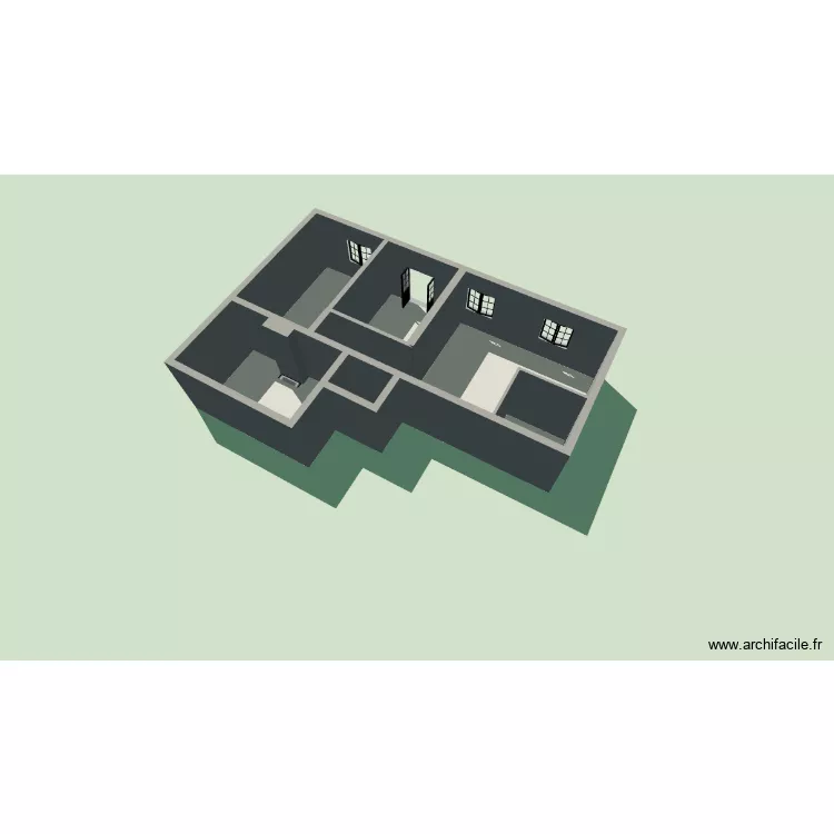 Plan appart. Plan de 6 Pièces et 83 m² Plan appart. Plan de 6 Pièces et 83 m²