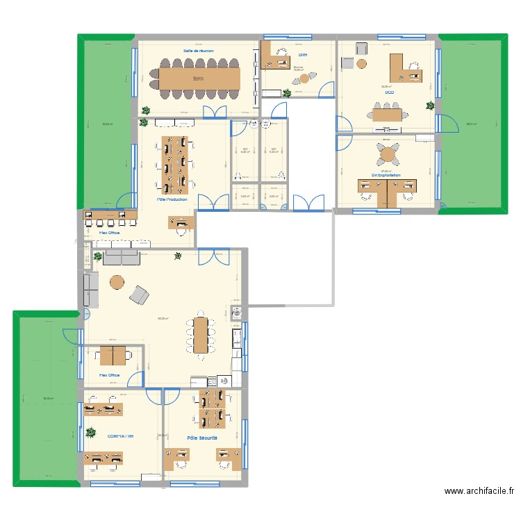 Saint Pierre du peray_V2. Plan de 15 pièces et 418 m2