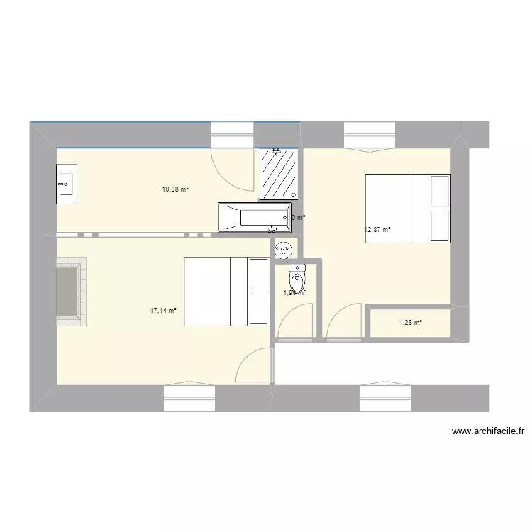 Salle de bain Sab Ed. Plan de 