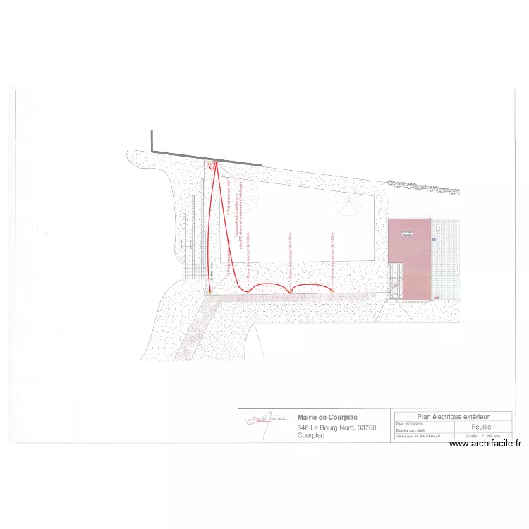 plan &eacute;lec ext courpiac. Plan de 