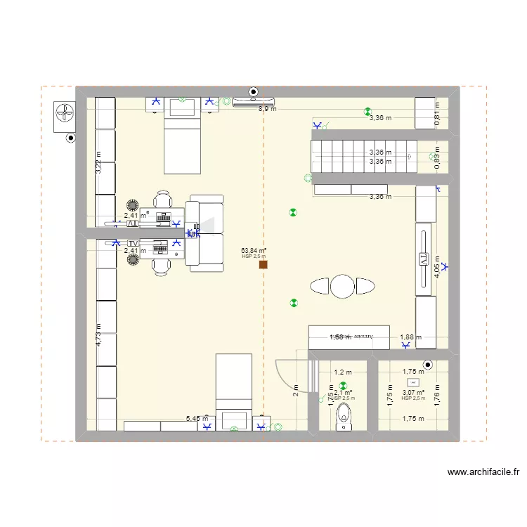 Clouange comble. Plan de 