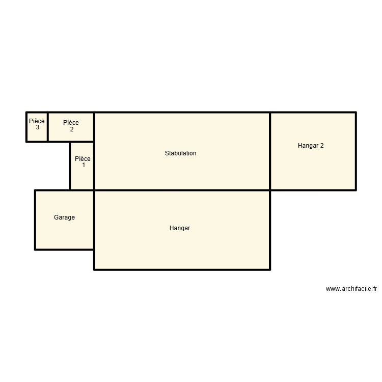 Berthome 2 St Jean. Plan de 7 pièces et 58 m2