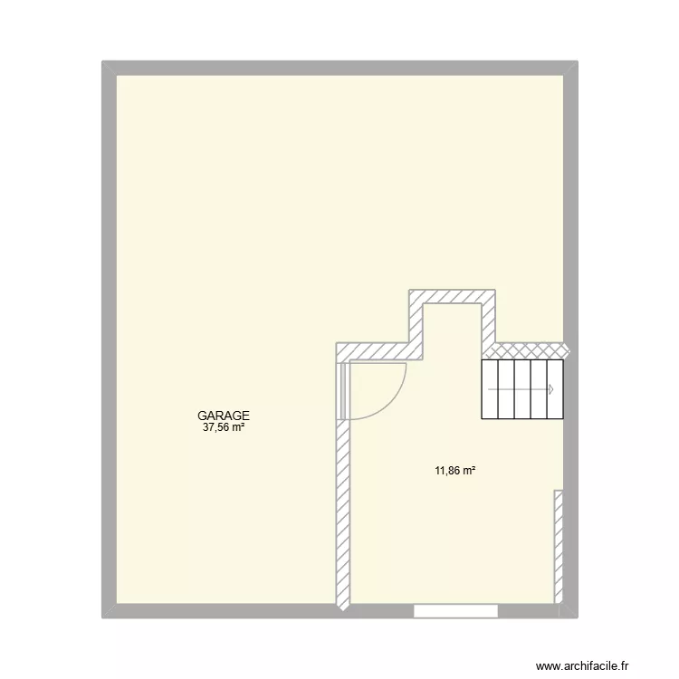 EXTENSION MODIF GARAGE. Plan de 6  et 47 m²