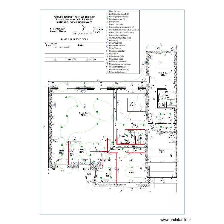 OC10 - DCE - Plan electrique. Plan de 