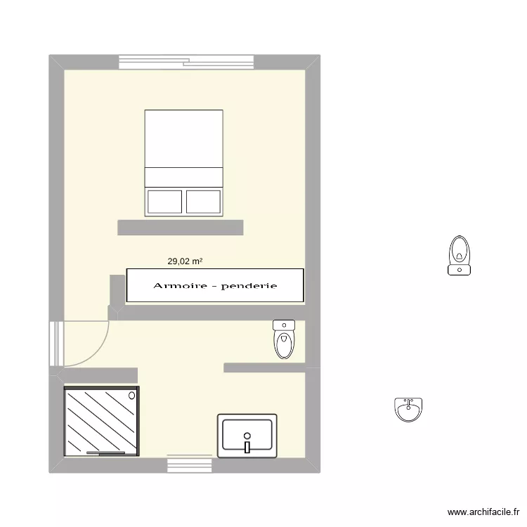 chambre é. Plan de 1 et 29 m² chambre é. Plan de 1 et 29 m²