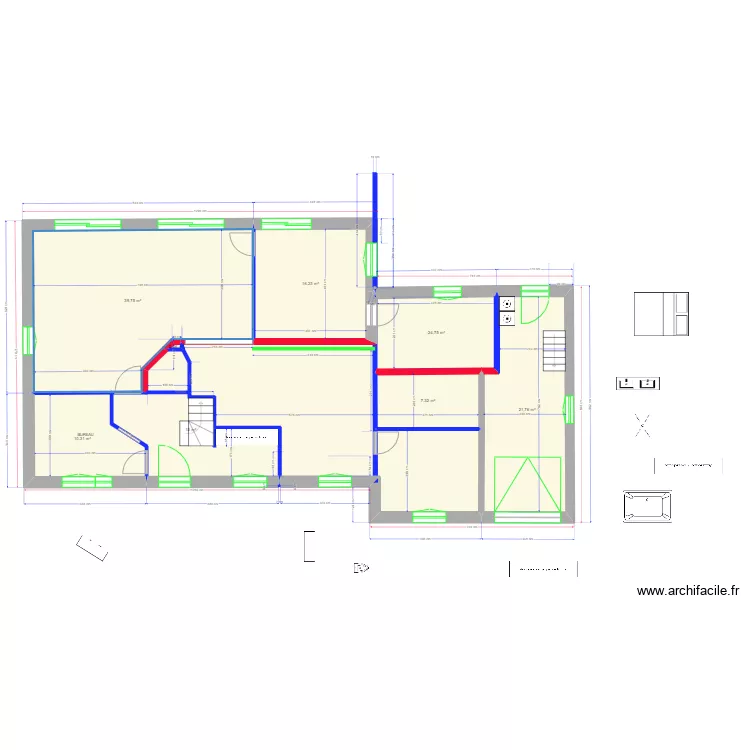 MAISON LAVENTIE 2024 bis. Plan de 