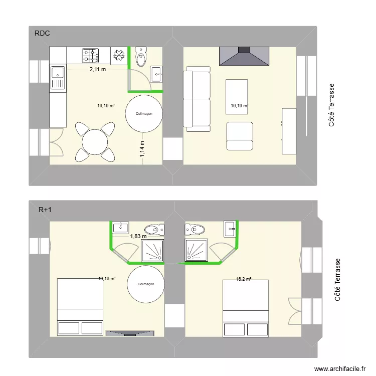 MAGUY / ANIA. Plan de 