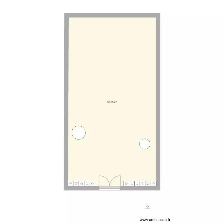 Proyecto emprendimiento. Plan de 1 Pièce et 64 m² Proyecto emprendimiento. Plan de 1 Pièce et 64 m²