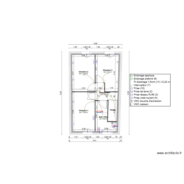 BOUKHOBZA ETAGE. Plan de 0 pièce et 0 m2