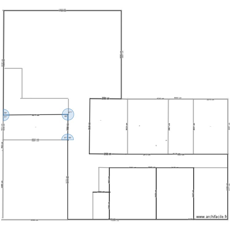jacquet Martre sur Morge. Plan de 4 pièces et 3079 m2