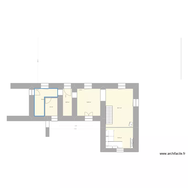 maison Ronchamp. Plan de 