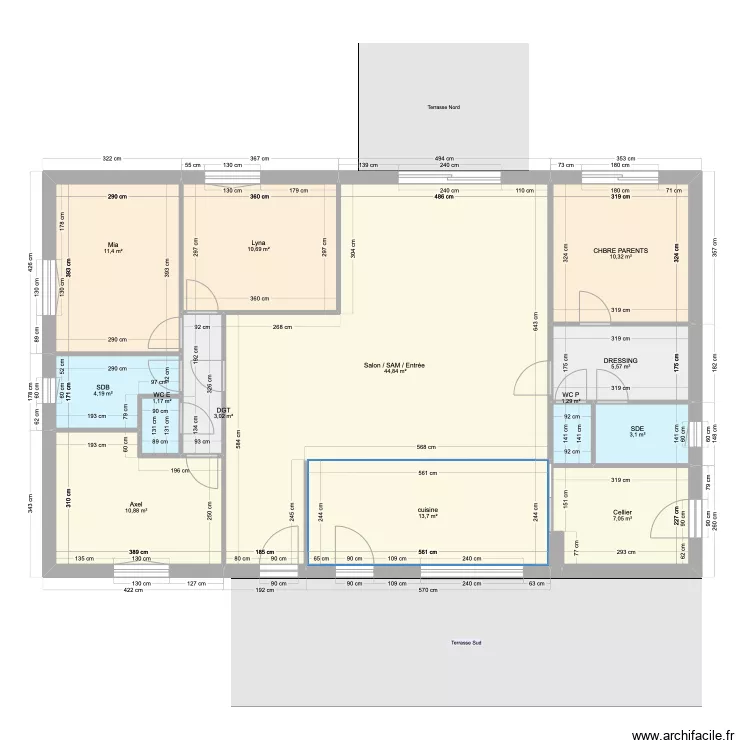 LA BOISSIERE - AVP 3 - VIDE. Plan de 